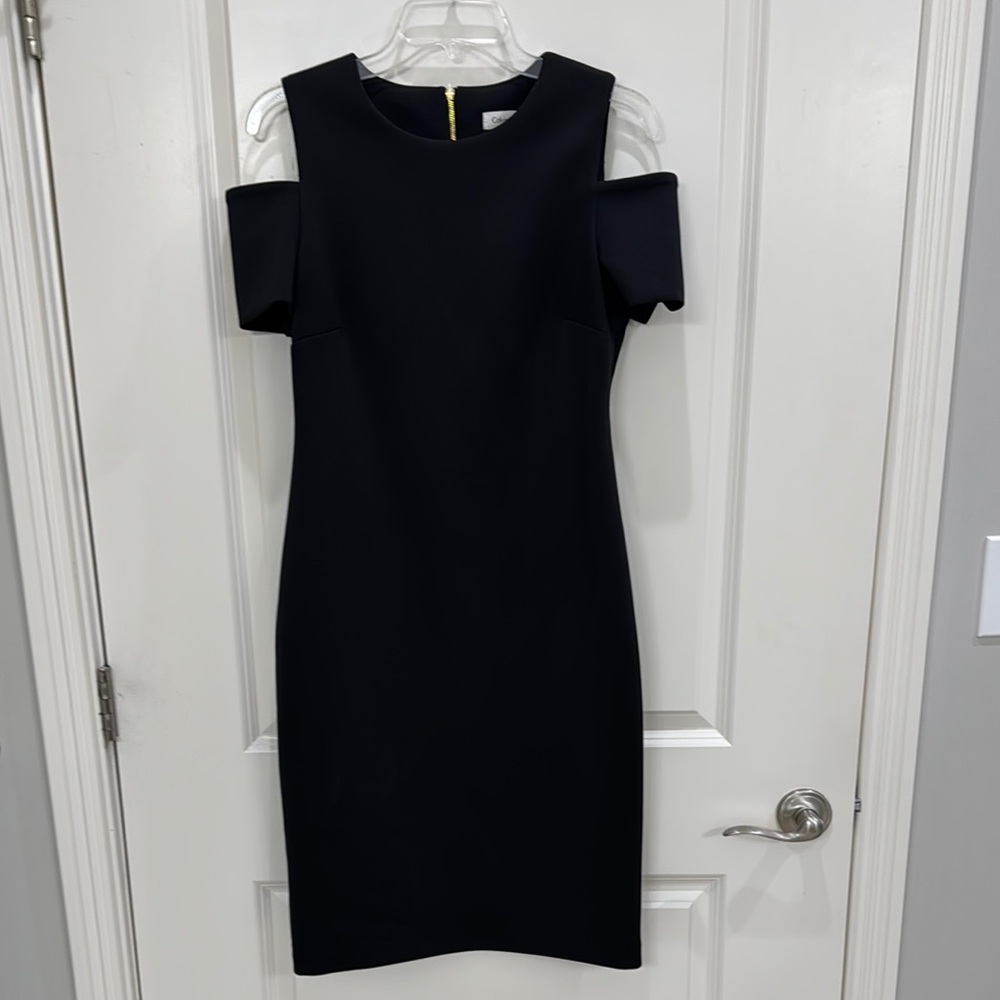 Chic Black Cold Shoulder Dress